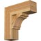 Ekena Millwork Merced Block Rough Sawn Bracket, Western Red Cedar, 6"W x 20"D x 20"H BKT06X20X20MRC05RWR - alternate 1